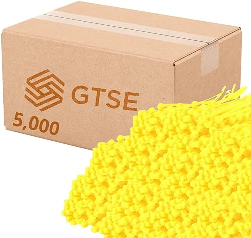 Miniatura 68 de GTSE - Paquete de 100 bridas con cremallera de 20.3 cm, color plateado/gris, 8.06 kg de resistencia, bridas de nailon grises resistentes a los rayos