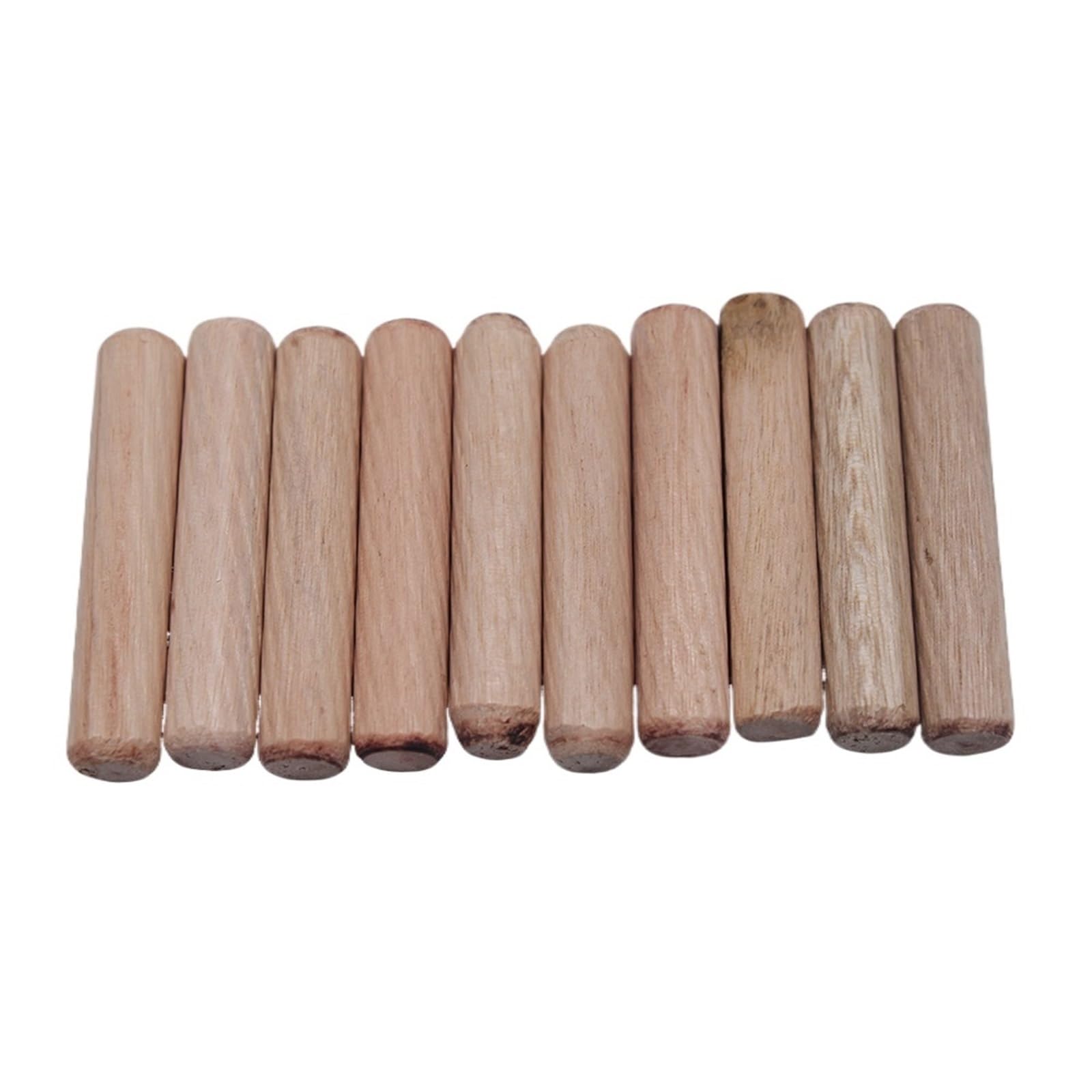 HYQOUKLR Wooden Sticks, Wooden Dowels 100 Pcs 6-10mm Round Fluted Furniture Dowel Woodworking Carpenter Supplies(8mm)