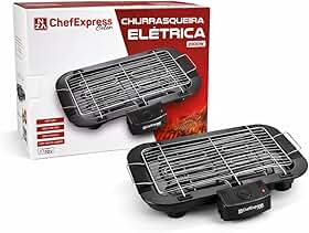 Churrasqueira Elétrica Portátil 2000W para Churrasco Sem Fumaça Ideal para Apartamento com Grelha Removível 110V/220V (110v)