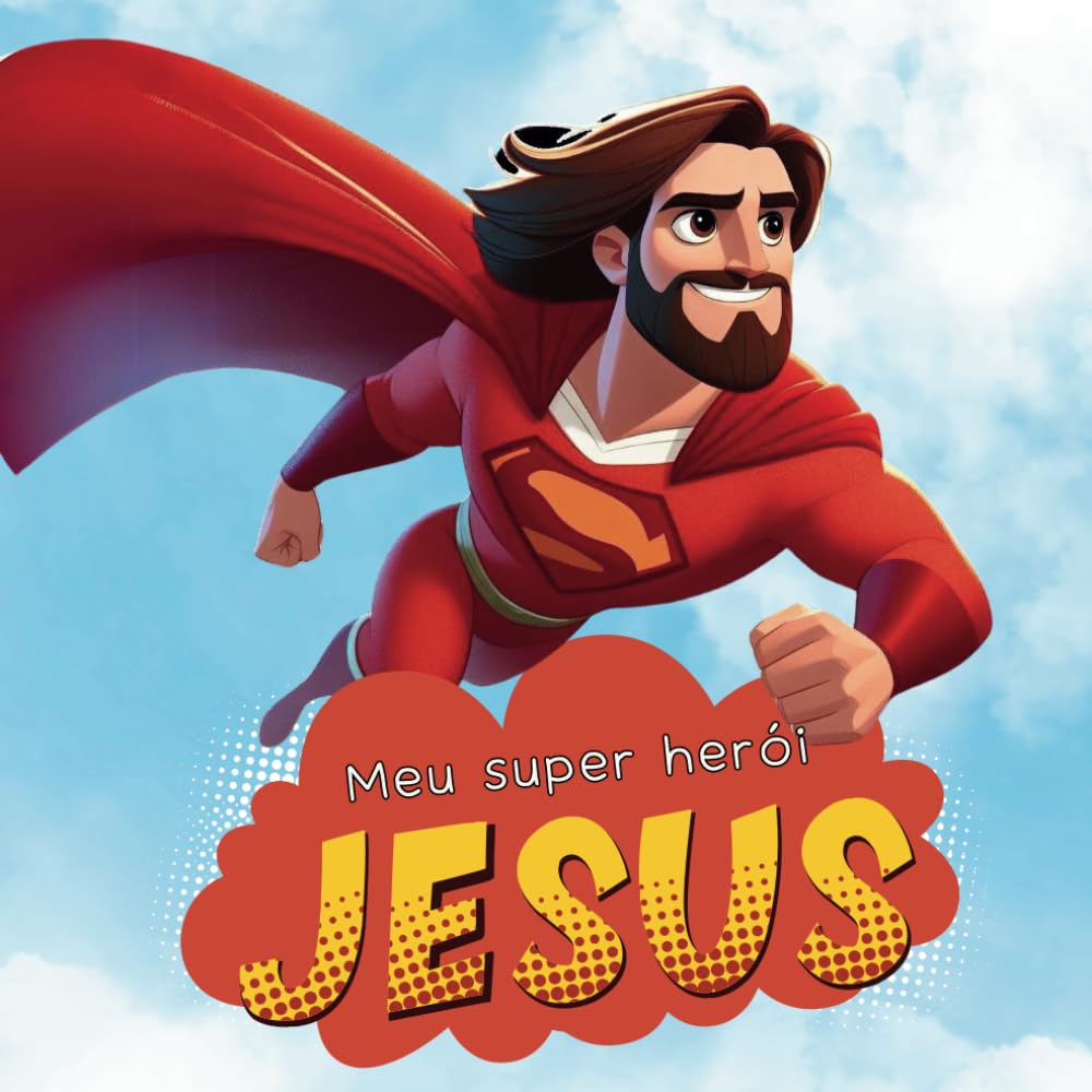 Jesus E Meu Super Heroi Jesus é Meu Super Herói 5416694 Vetor No