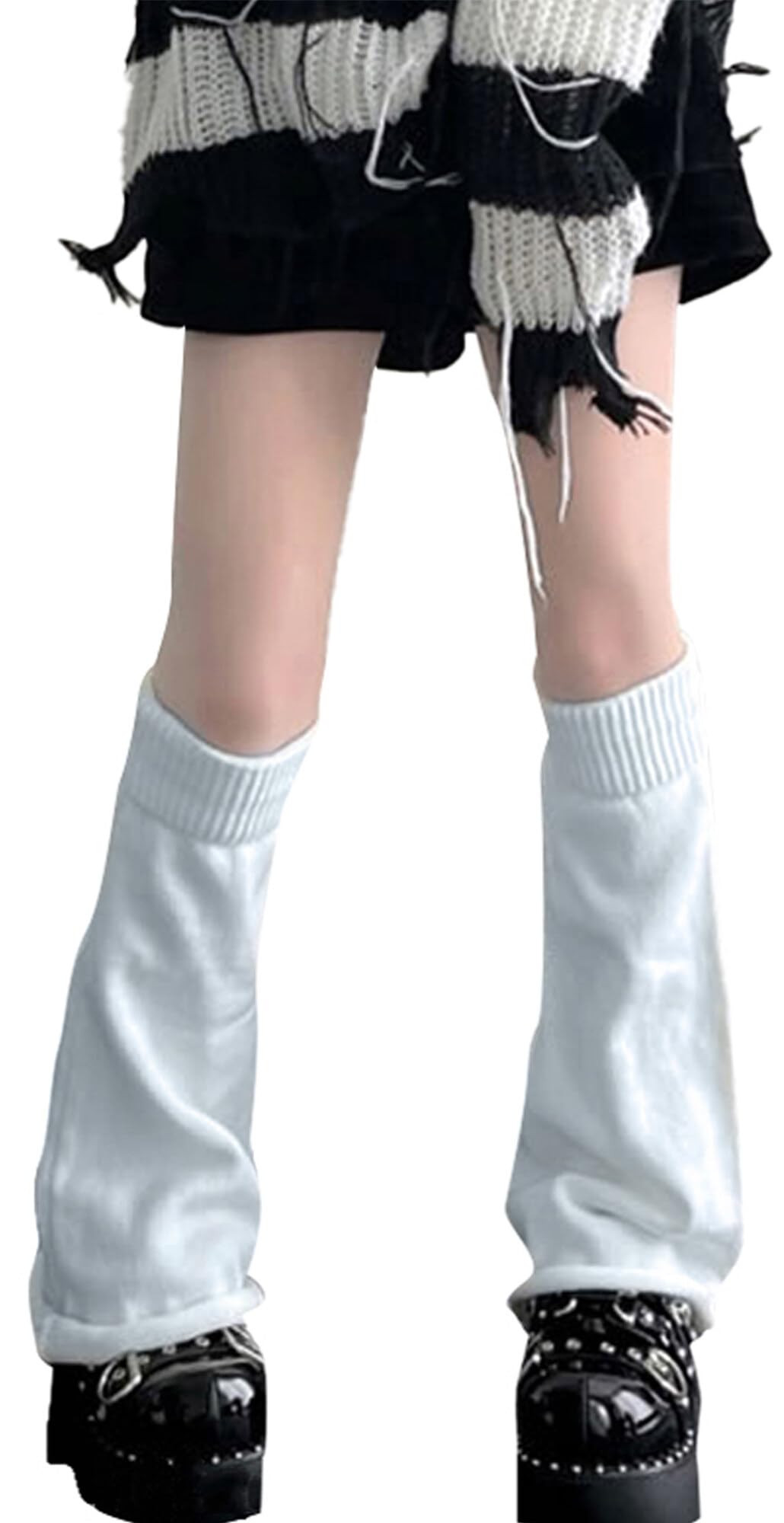 Happy Cherry Beinwärmer Damen - Lange Stulpen Aus Acryl Stricken