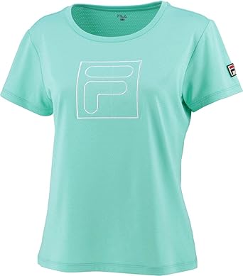 Amazon | [フィラ テニス] テニス シャツ 吸水速乾 UV アップリケT