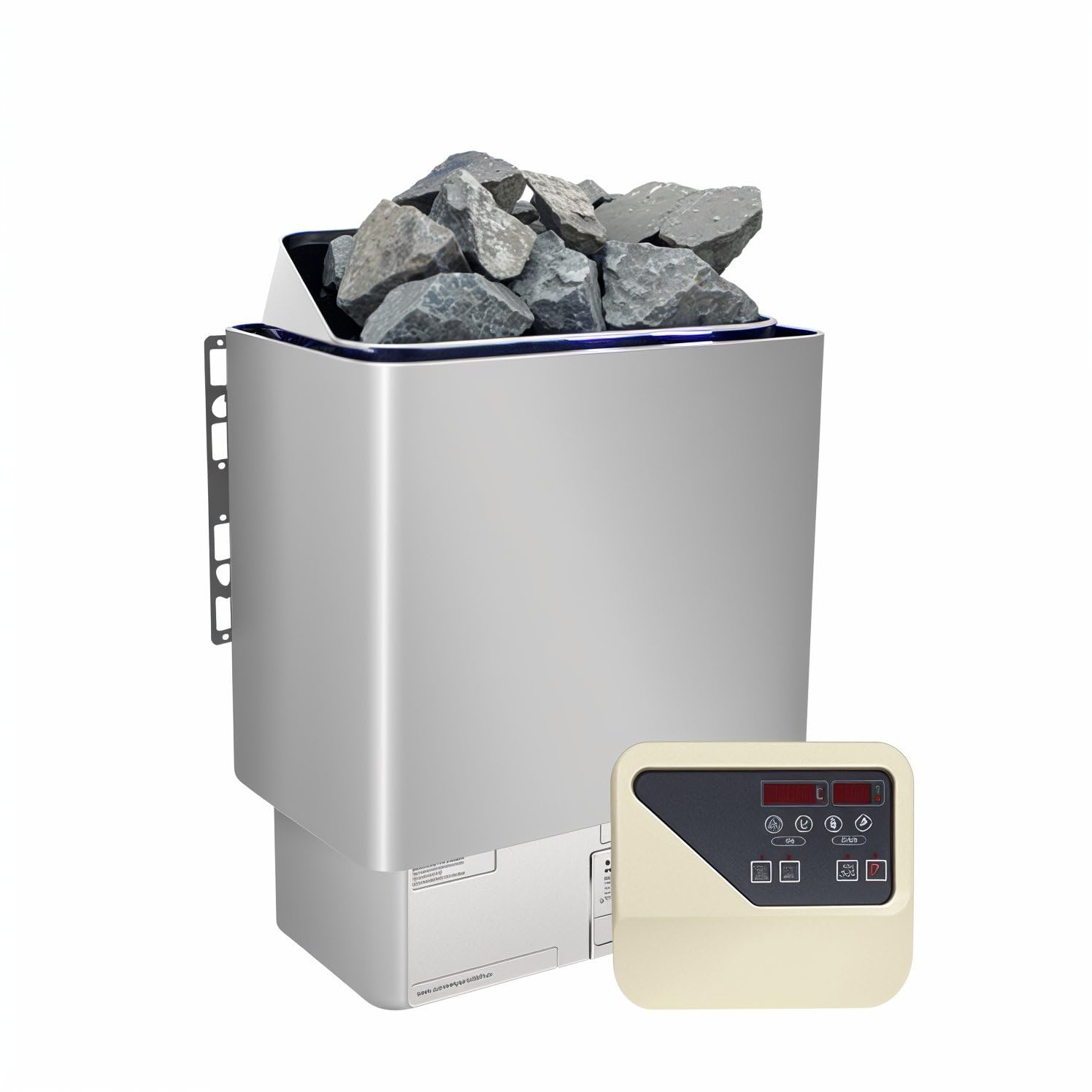 Stufa per sauna Thermolux 6 KW con controller touch Gunmetal, riscaldatore elettrico finlandese per sauna