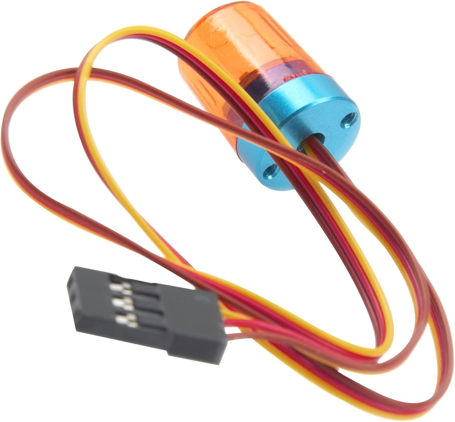 2 Packs led Flash Lights Alarm lamp - Rotating Beacon Light for rc Parts, Compatible with 1/10 Scale trx4 scx10 rc Crawler car, 1/14 Tamiya Tractor rc Truck - Orange Polar Lights rc car