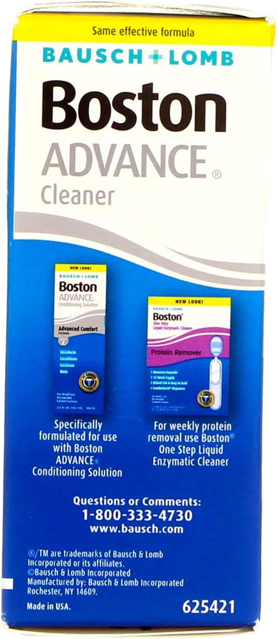 Bausch and Lomb Boston Advance Cleaner, 1 Ounce each (Value Pack of 3) : Health & Household