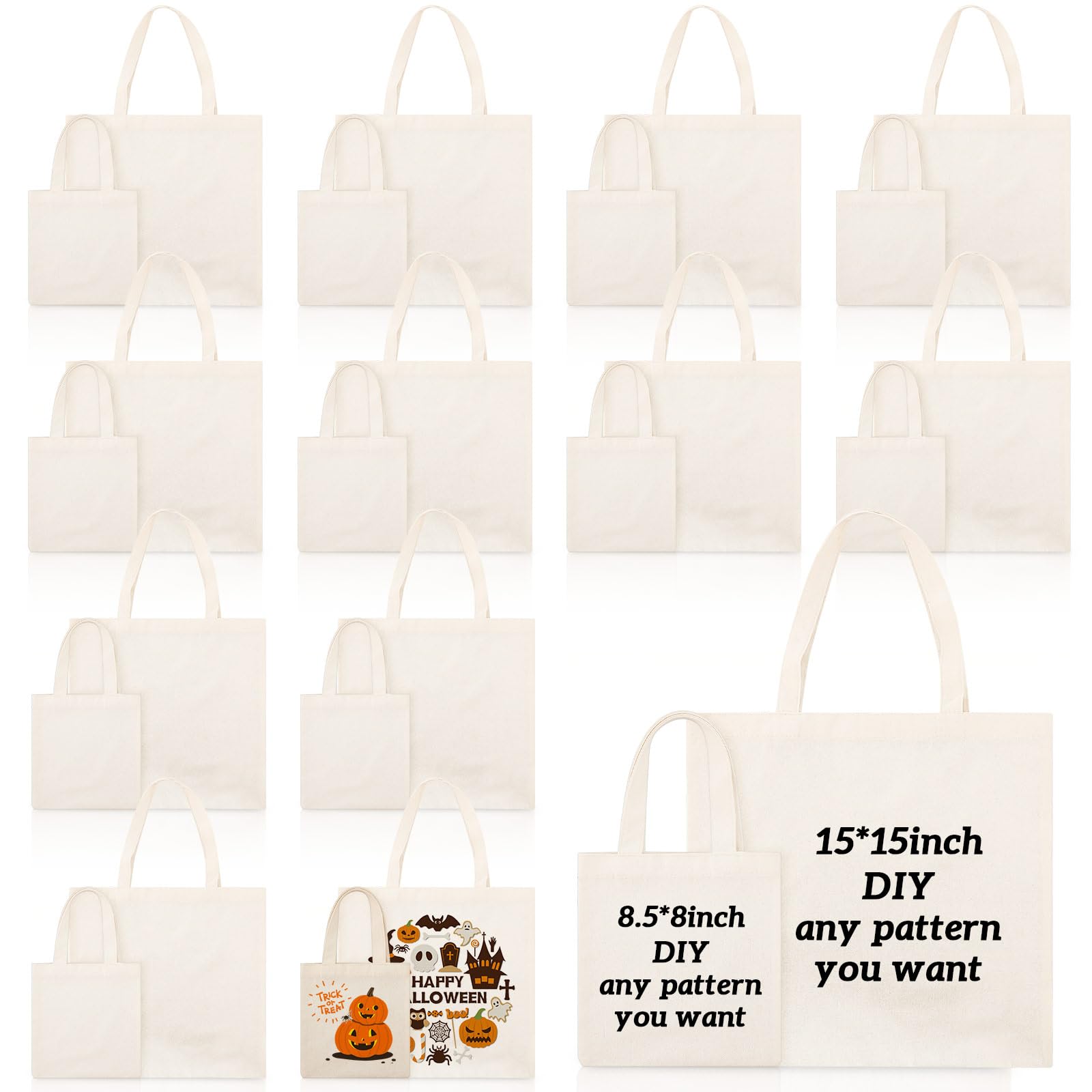 CafePress 'Live Love Scrapbook' Natural Canvas Tote Bag | Reusable Shopping Bag | Two Sizes (Small & Medium) | Durable & Washable - View #6
