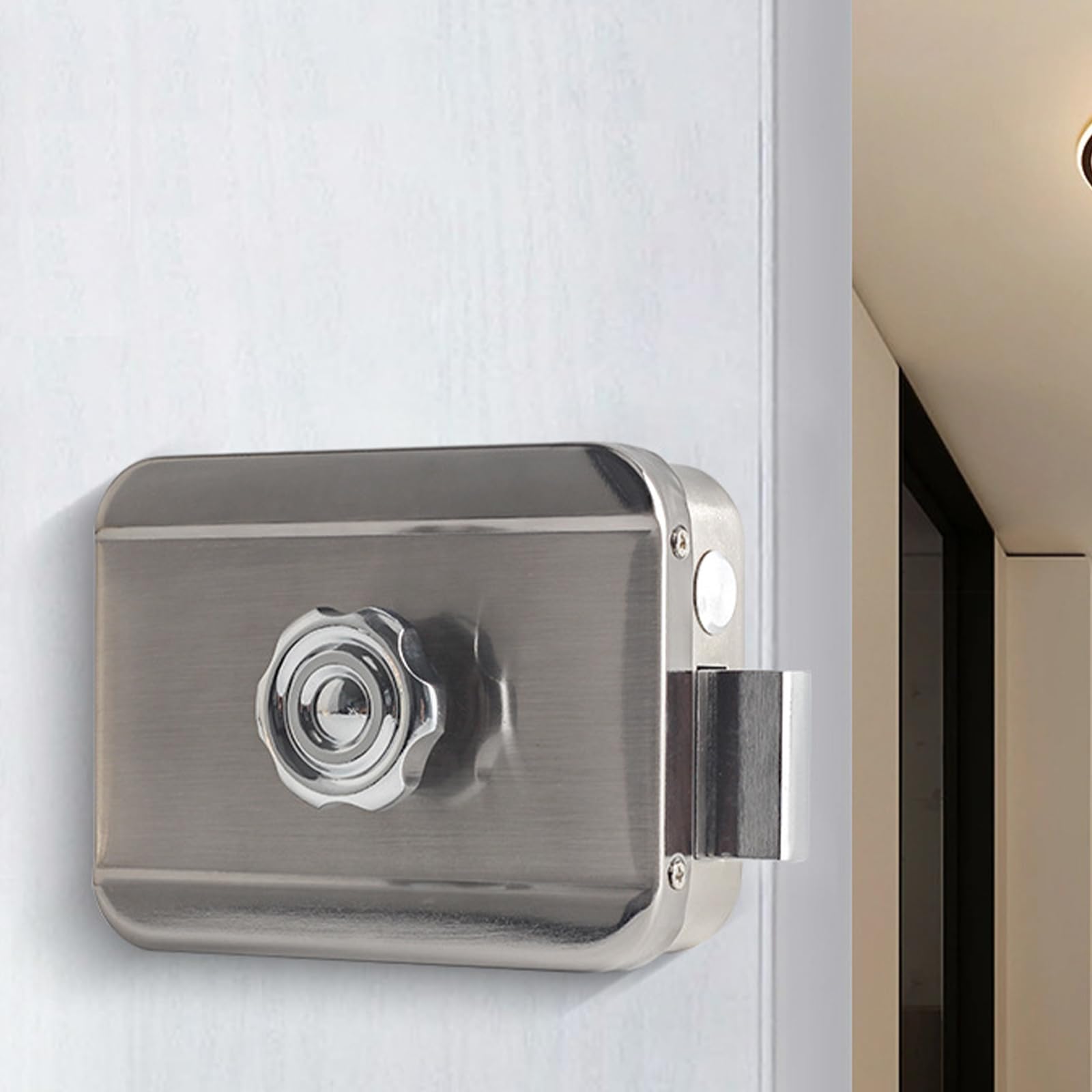 Cerradura de puerta electrónica invisible inteligente con control remoto para seguridad del hogar