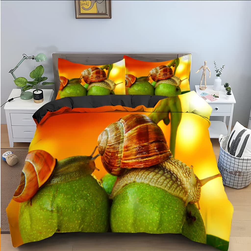 Housse de couette 220x240 avocat jaune microfibre 110g douce sans repassage