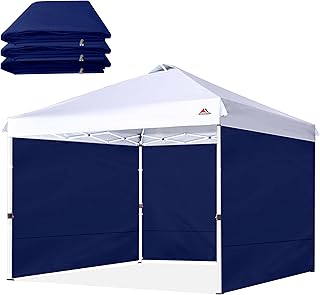 SCOCANOPY SunWall for 10x10 Pop Up Canopy Frame, 3 Pack SideWall Only (10X10, Navy