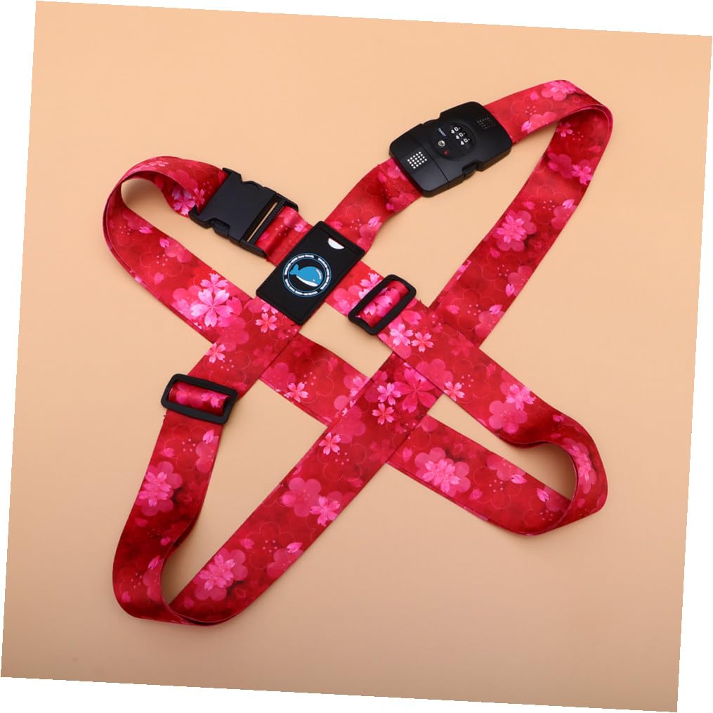 Beaupretty Reisegepäckgurt Elastisches Kofferband mit Zahlenschloss aus Polyester für Sicheren Gepäckschutz Verstellbarer Koffer Kreuzgurt Reise Accessoire Beim Reisen