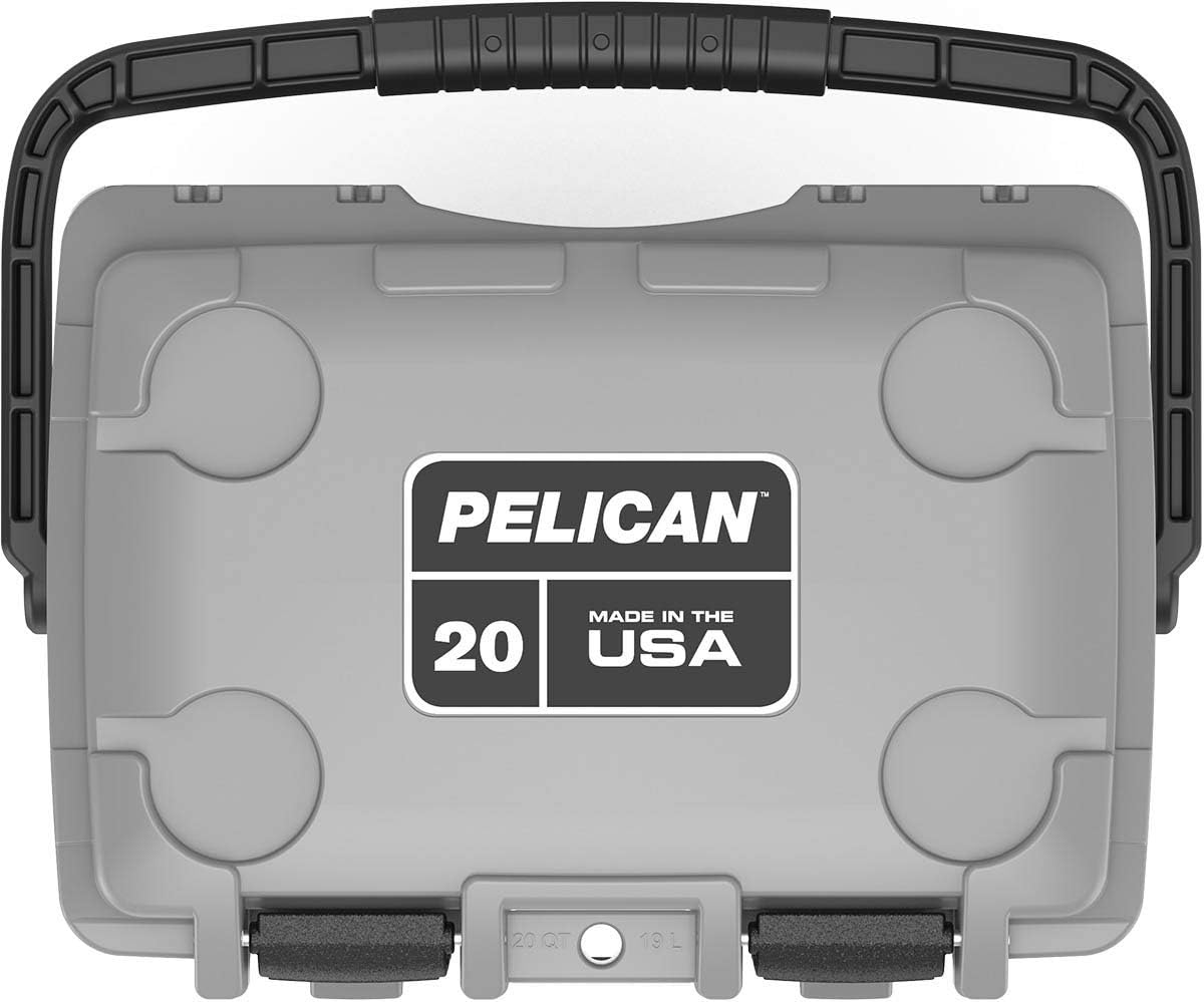 Pelican 20 Quart Elite Cooler Grey/Green