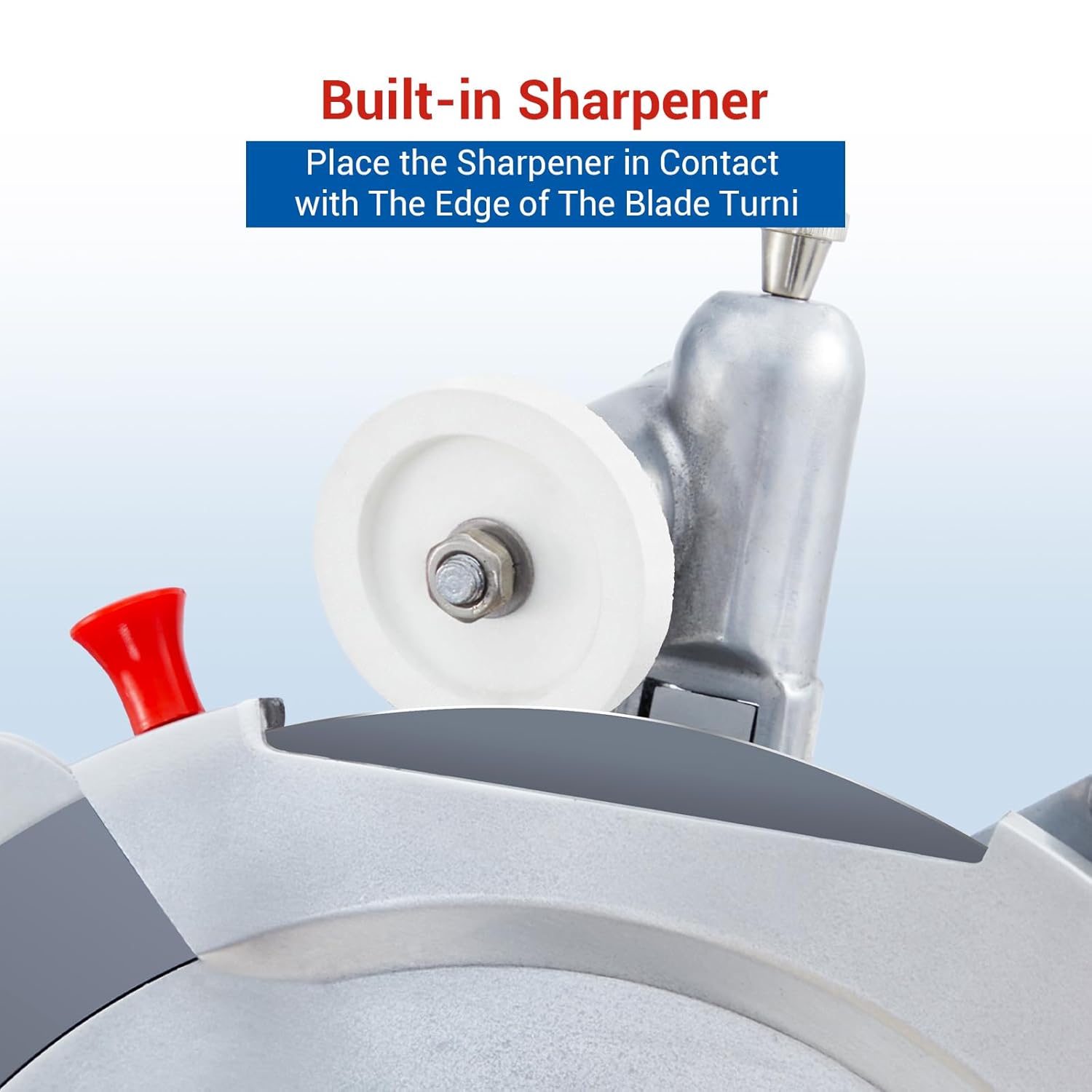 Commercial Meat Slicer with 12.6" Carbon Steel Blade, 550W Automatic Meat Slicer Machine, Professional Double-motor Food Cutter with Adjustable Thickness From 0 to 15mm for Commercial Use, Low Noise