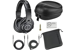 Audio-Technica ATH-M40x Professional Studio Monitor Headphones Bundle: A Complete Kit for Professional Sound