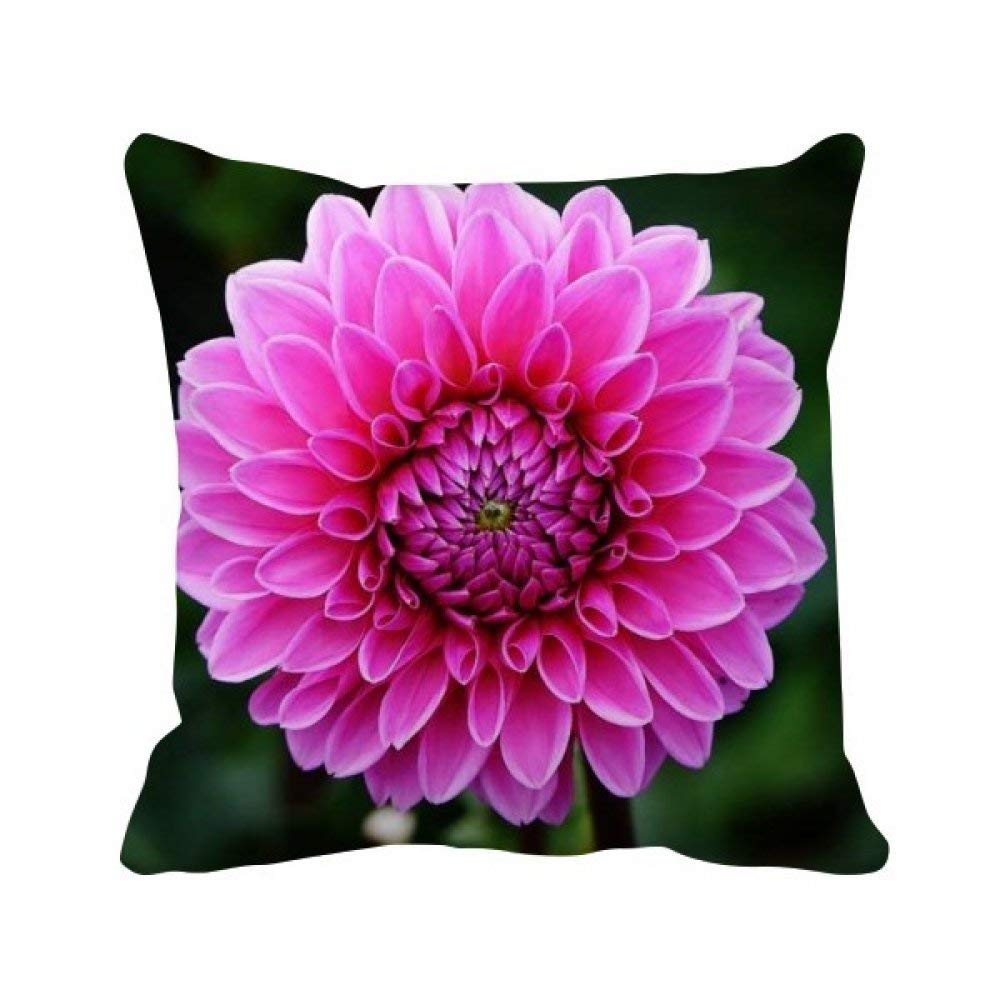 Housse de coussin fleurs roses canape lit taie oreiller decorative verte