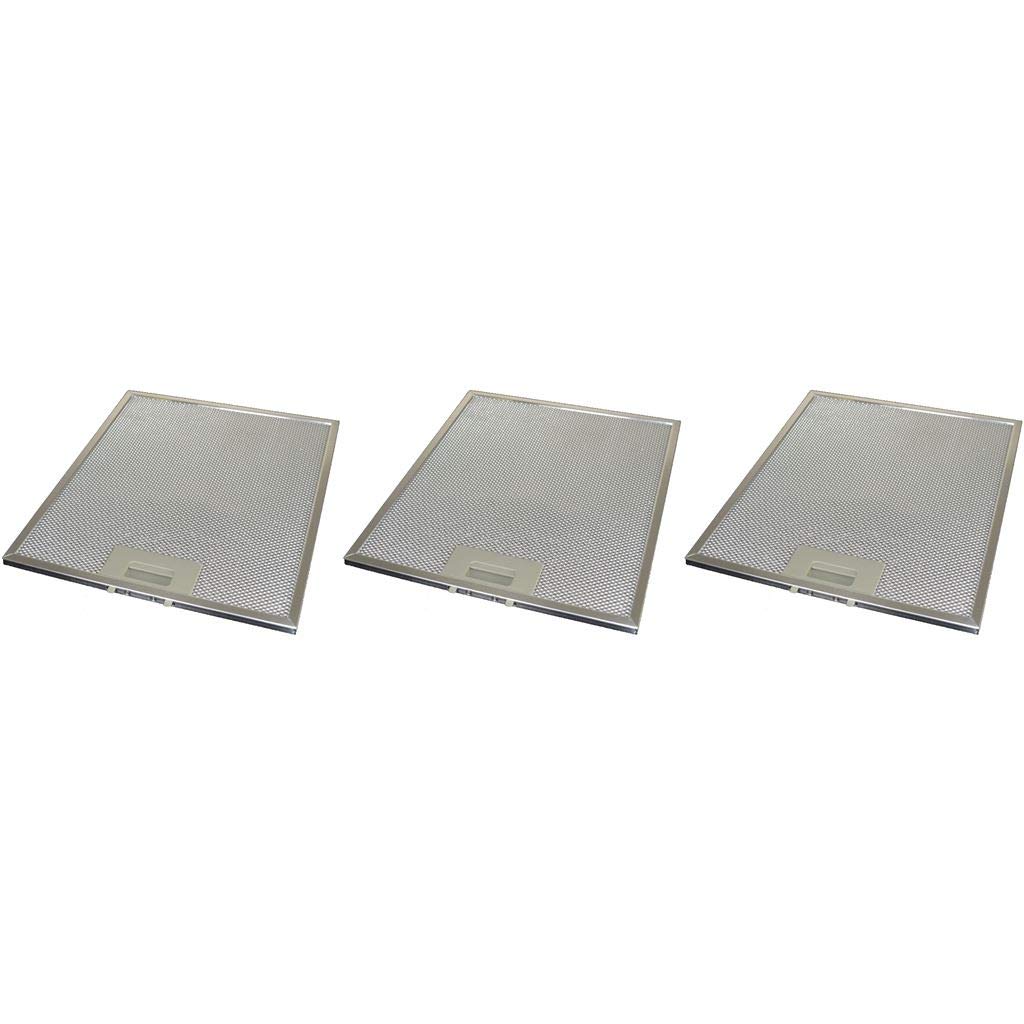 Universal-Fettfilter für Dunstabzugshaube, Metall, 270 mm x 320 mm, 3 Stück