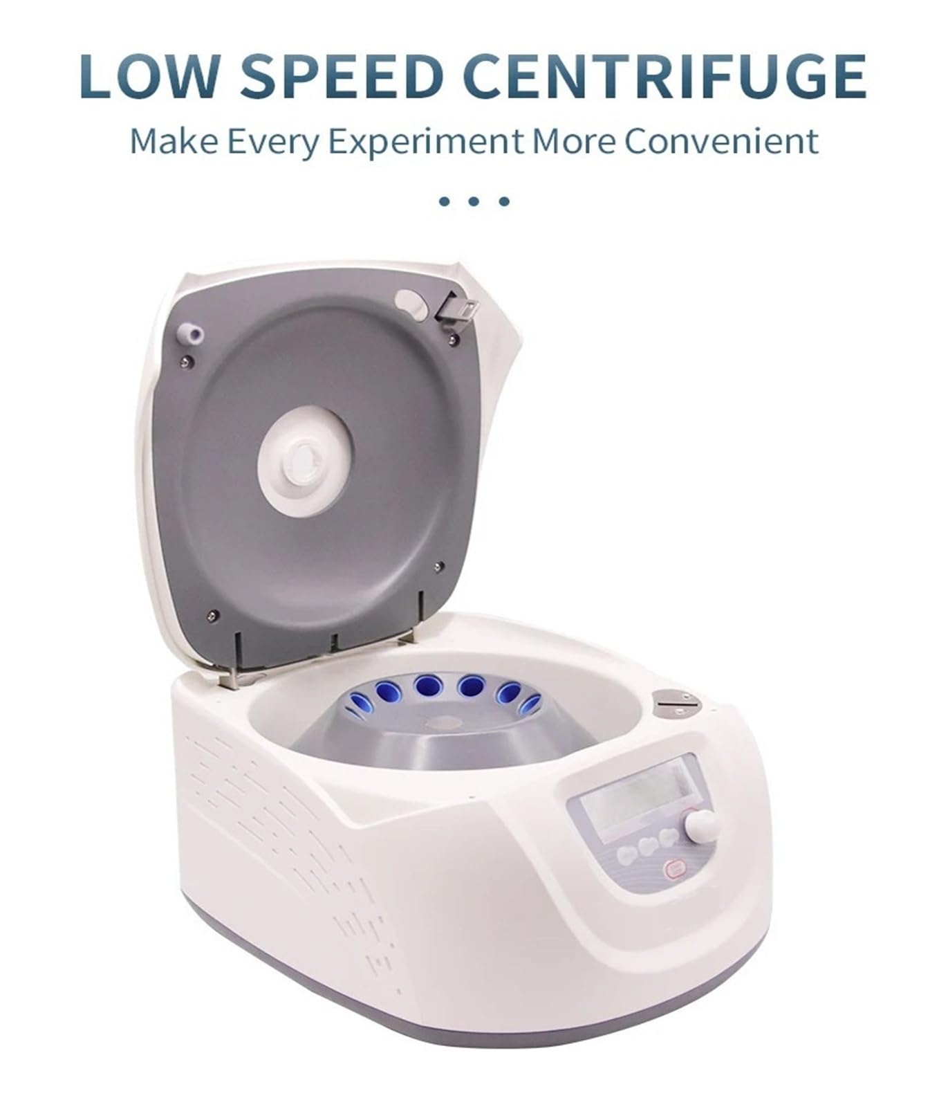 Centrifugadora de laboratorio DM0412P PCF, centrífuga de sobremesa de velocidad lenta 300-4500rpm for tubo 15ml*8 10ml*12 Control de velocidad