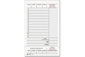 Adams 947SWC Guest Checks Restaurant