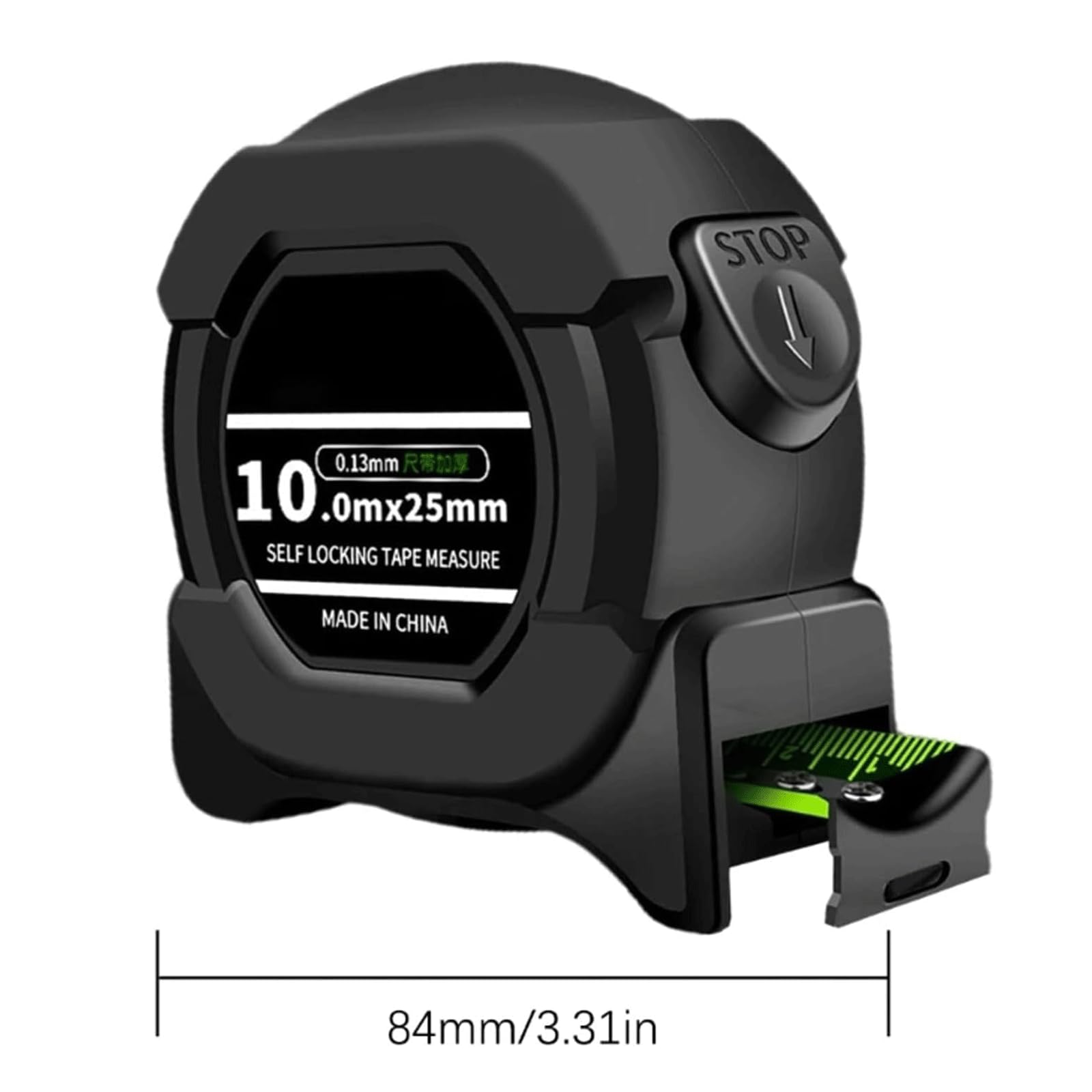 Cinta métrica Cinta métrica compacta portátil 5 m/7,5 m/10 m Cinta métrica Cinta métrica de Tira de Acero Fluorescente retráctil