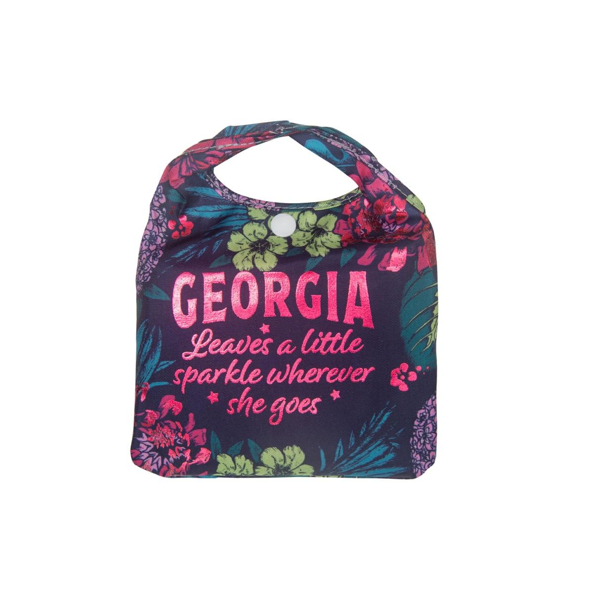 History & Heraldry Personalised Sparkle Shopper Bag (Georgia) — image 1