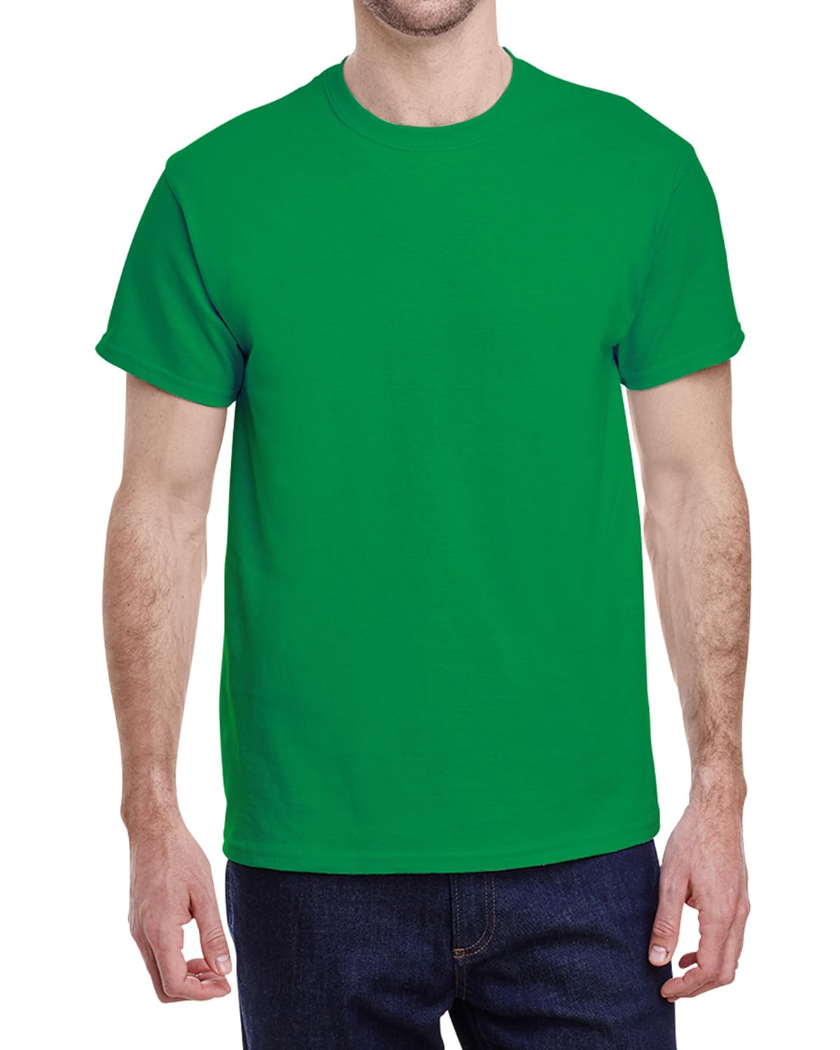 Jnriver - Adult Heavy Cotton T-Shirt Breathable Crewneck Soft and Comfortable T-Shirts for Men