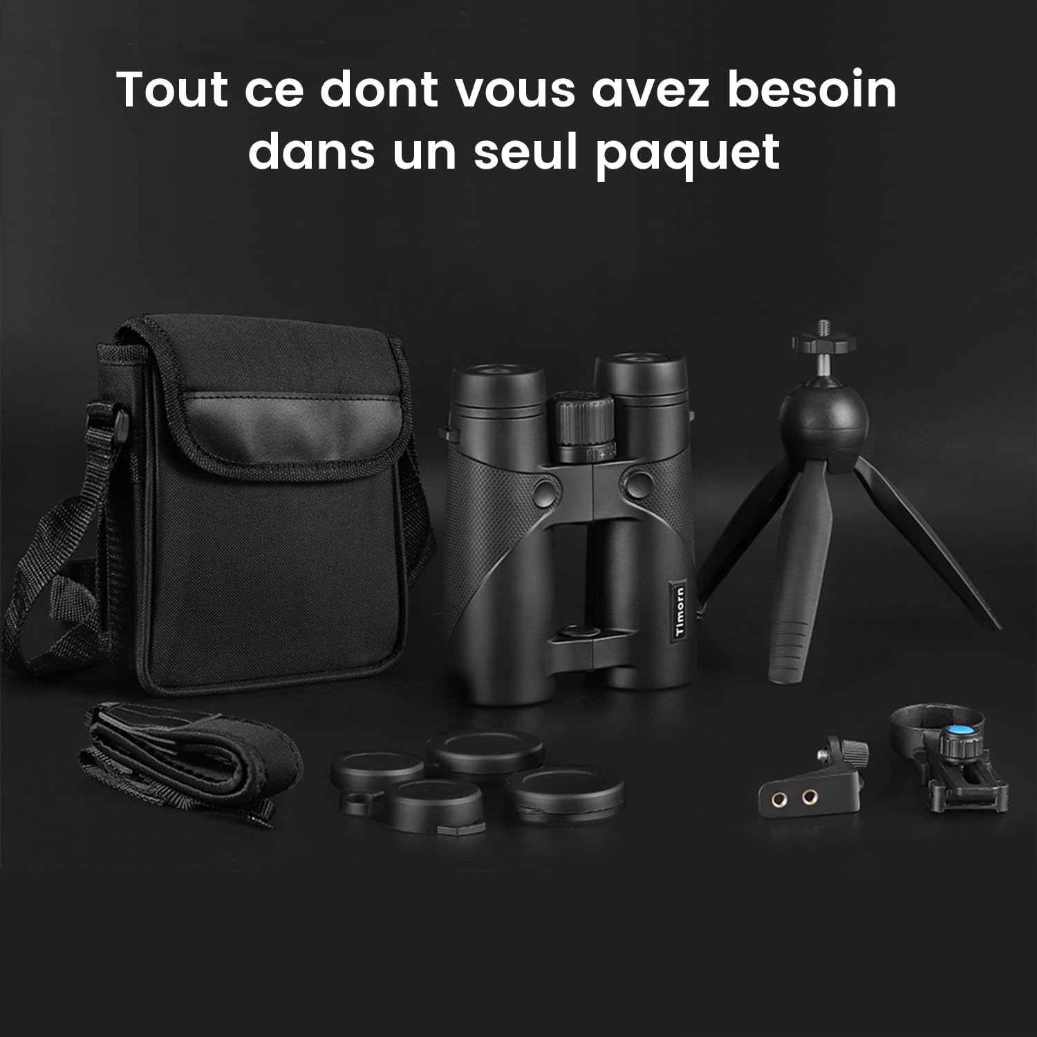Timorn Jumelles Adultes 10x42 Professionnelle HD étanches légères