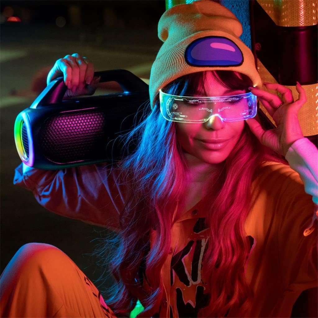 czdyuf speaker 60w 5 0 speakers loud with bass up technology ipx7 waterproof outdoor speaker