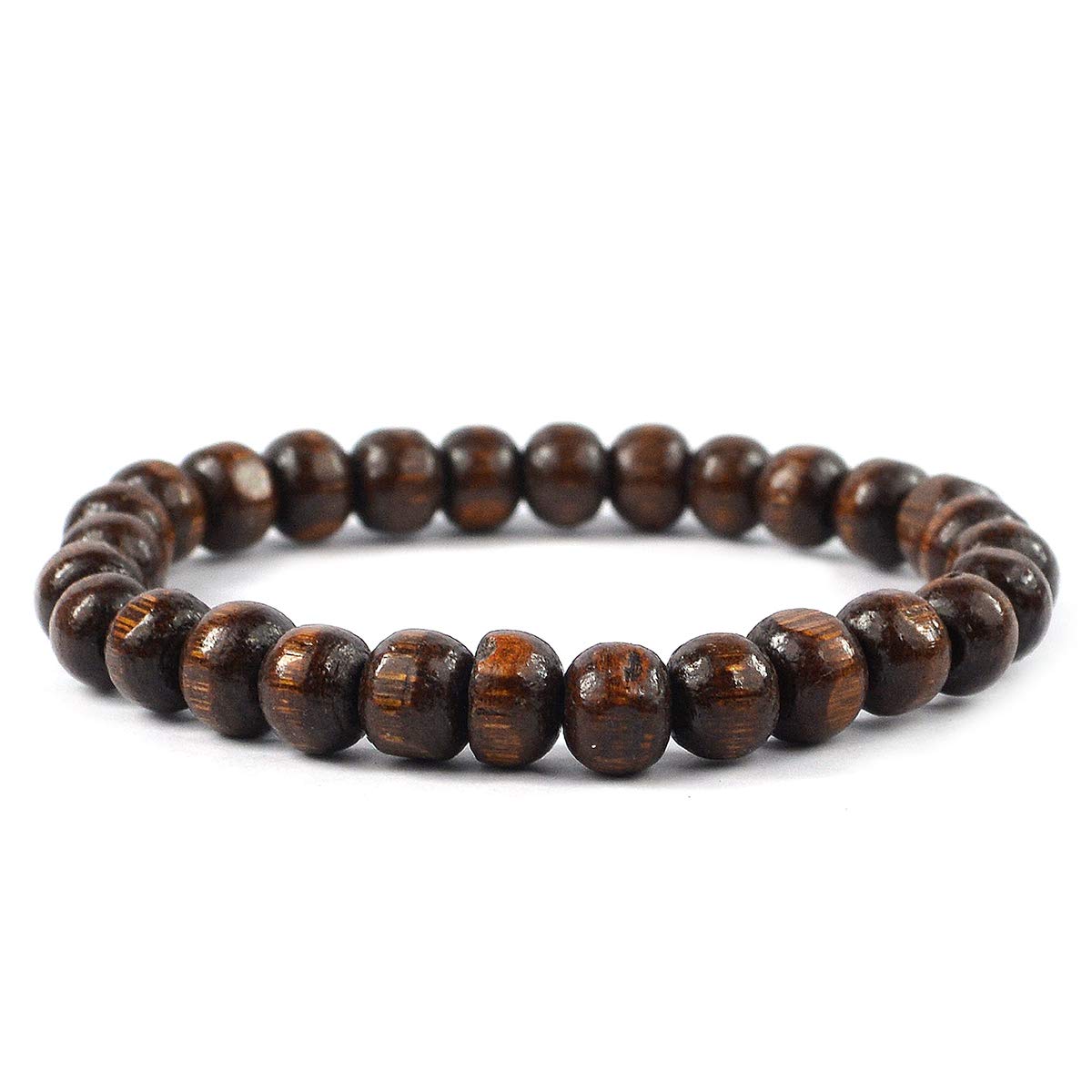 Crystu Natural Wood Bracelet Crystal Stone 8mm Beads Bracelet Round Shape (Color : Brown) (B08S789BSP) Amazon Price History, Amazon Price Tracker
