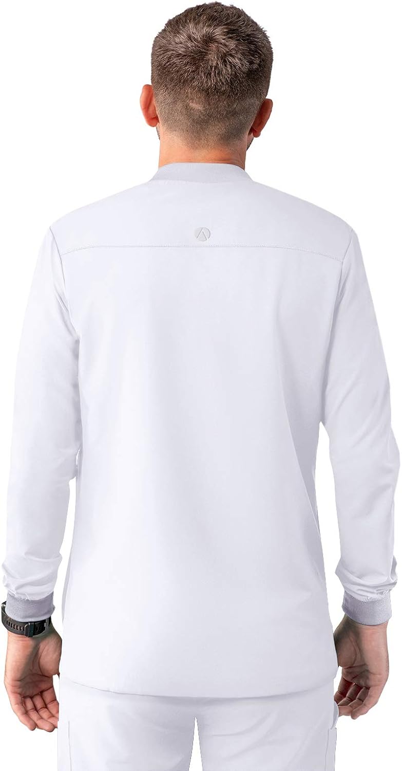 50% Off Discount Adar Addition Scrubs for Men - Zippered Bomber Scrub Jacket Amazing 🔥 Adar Addition Scrubs for Men - Zippered Bomber Scrub Jacket