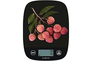 NUTRI FIT Digital Kitchen Scale, Ultra Slim, Accurate Weighing Scale for Weight...
