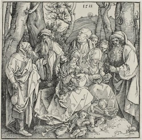 Art mural la sainte parenté d'Albrecht Dürer impression de prestige