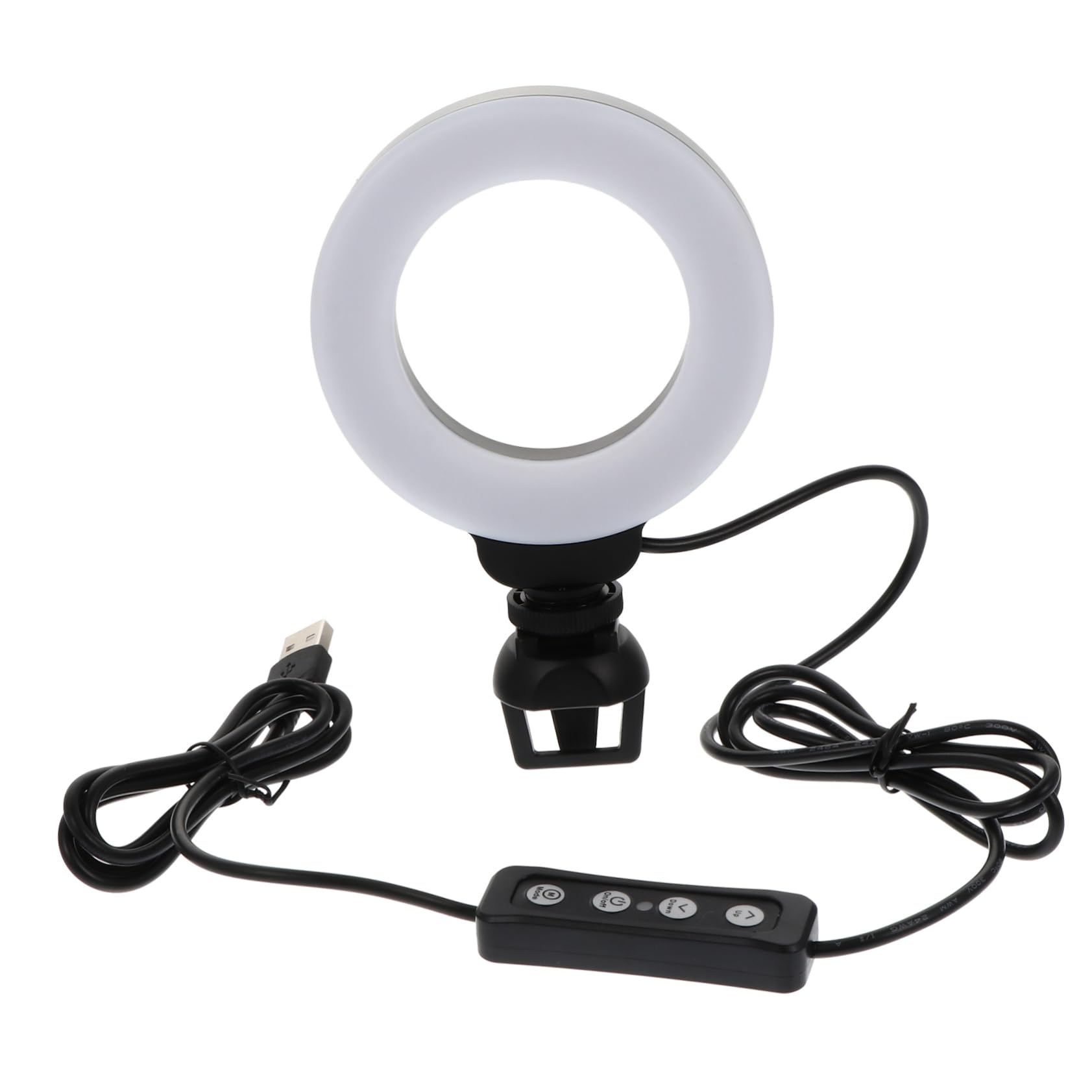 MOLUCKFU Conference Working Makeup 4 Inch Led Video Soft Uniform Clip-on Led Camera