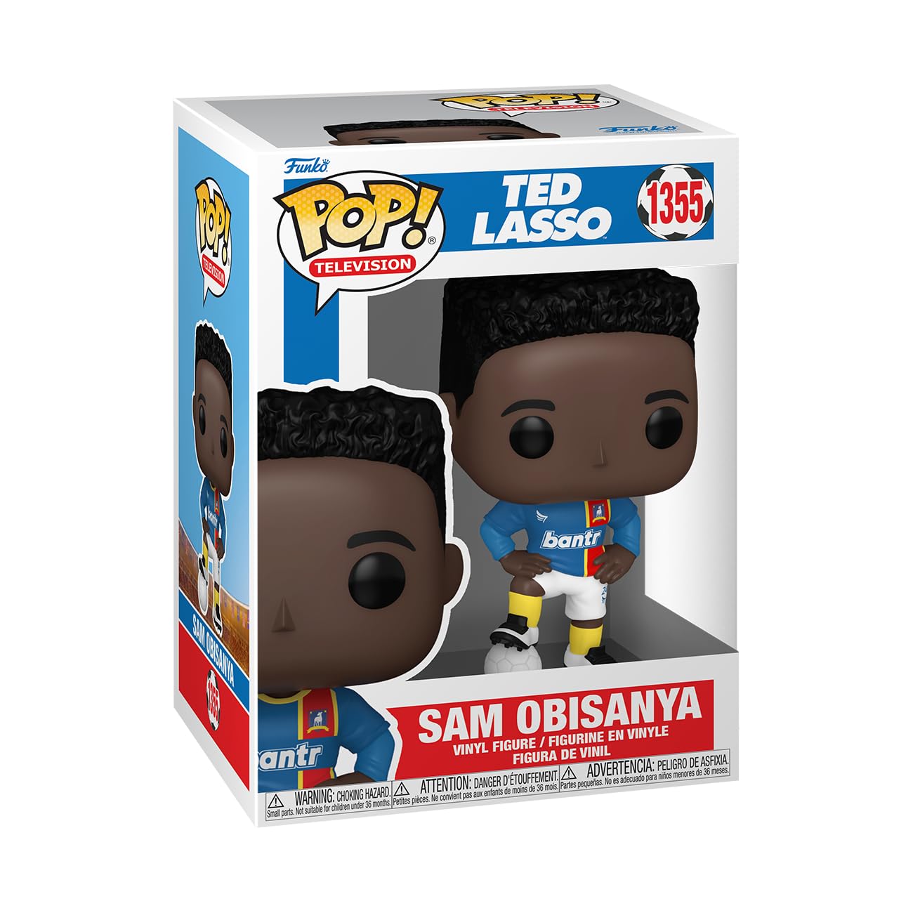 Funko POP! TV: Ted Lasso - Sam Obisanya - Figura De Vinilo Coleccionable - Idea De Regalo - Producto Oficial - Para Niños Y Adultos - Fans De La Televisión - Figura Modelo Para Coleccionistas Y