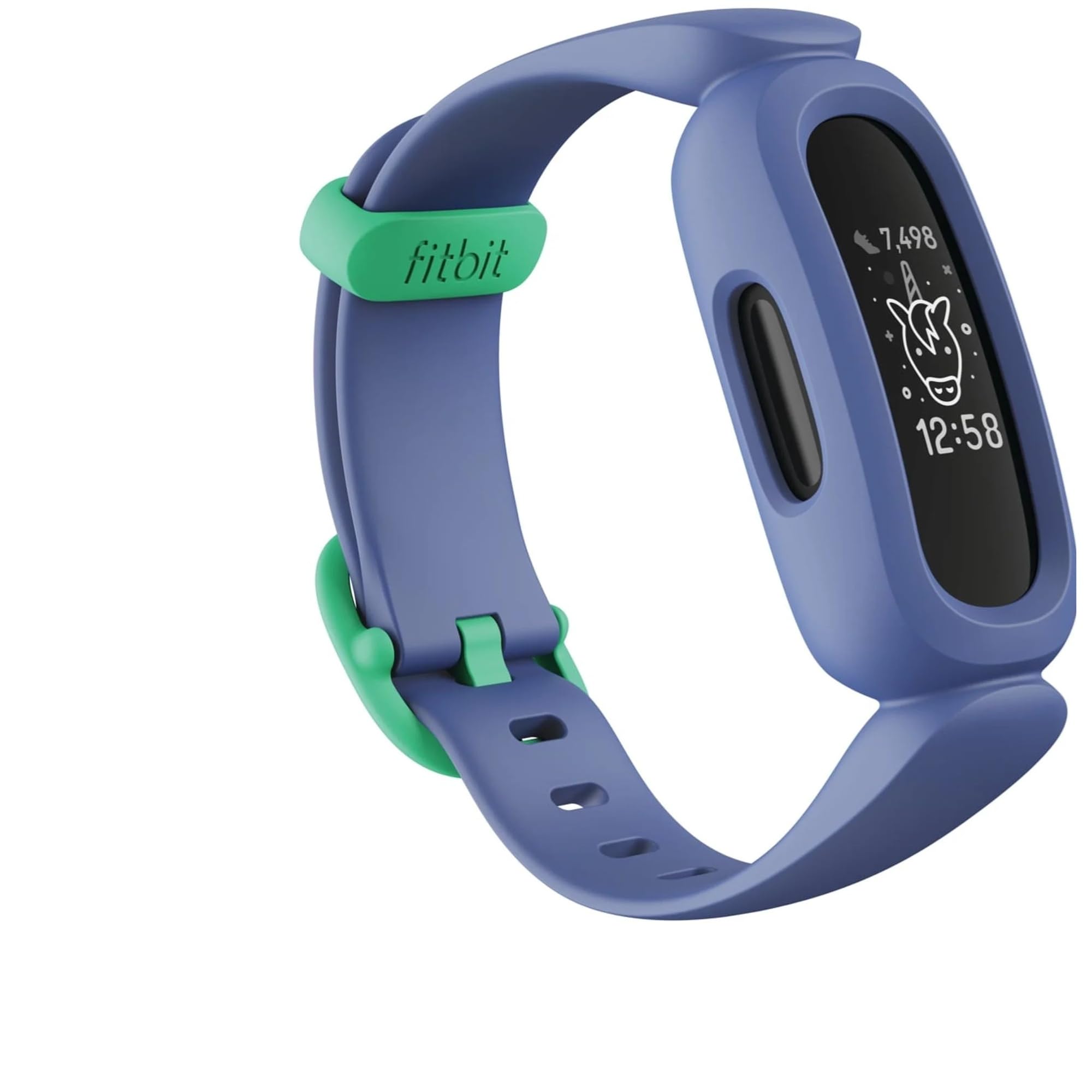 Google Fitbit Ace 3 Activity Tracker for Kids 6+, One Size, Blue Green (Renewed)