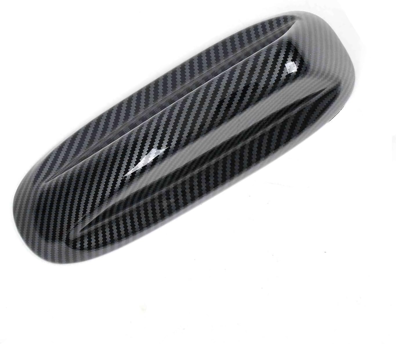 Car Accessories Fit for Dodge RAM 1500 2025 2024 2023 2022 2021 2020 2019 Shark Fin Antenna Base Cover Trim (Glossy Carbon Fiber) ABS 1PCS