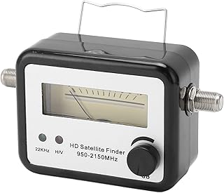 Digital TV Signal Star Finder, Digital Satellite Signal Finder with LCD Display, Mini Signal Finder with TV Antenna, Signal Strength Meter for Adjusting Sat Dish