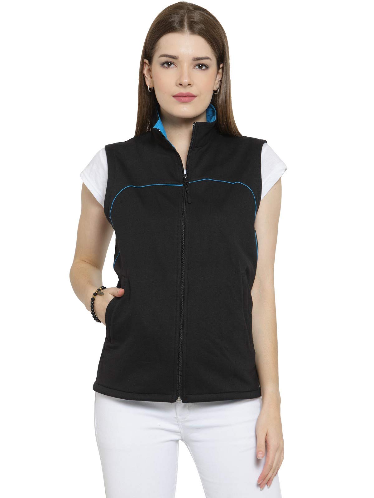 scott international Women's Solid Regular Jacket (AW18-LJSLV1-XL_Black_X-Large)-picture-45