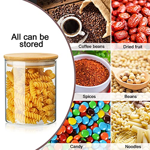 Set di 6 barattoli in vetro borosilicato con