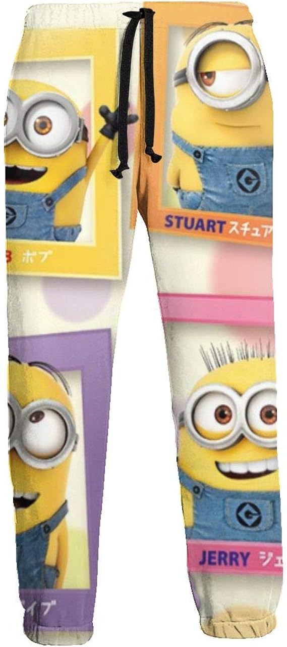 Amazon Co Jp ミニオンズ ミニオンのなかまたち スポーツパンツメンズズボンズボン緩いパンツポリエステルストレッチカジュアルパンツ ファッション