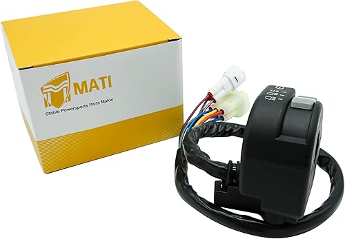 Miniatura 2 de M MATI Interruptor de anulación de faros delanteros de arranque izquierdo para Yamaha Big Bear 400 YFM400 Grizzly 350 YFM350 400 YFM400 450 YFM450