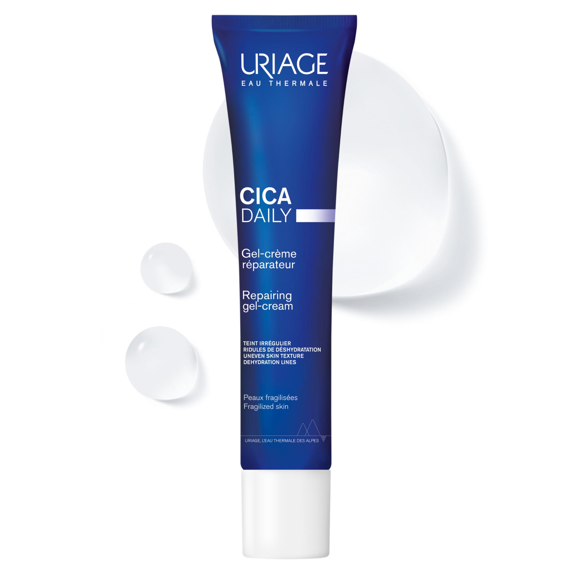 Uriage Repairing Face Moisturizer, Cica Daily Fresh Gel Cream, Oil-free