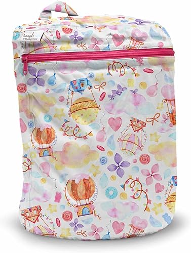 Miniatura 31 de Kanga Care Wet Bag - Mini costura sellada impermeable 3D dimensional para pañales de tela de bebé, viajes, playa, piscina, gimnasio, natación,