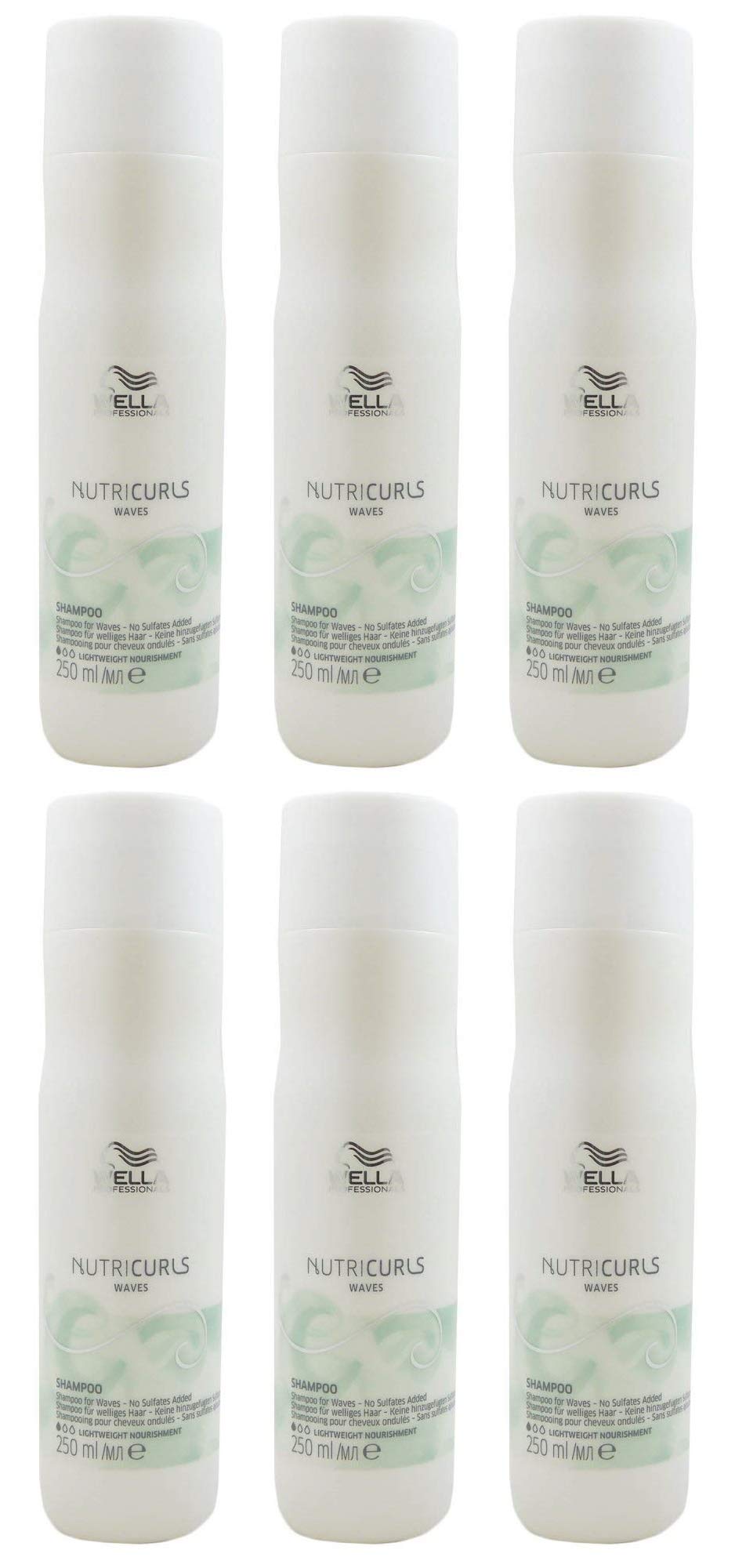 Wella Nutricurls Waves Shampoo 250 ml Pack of 6
