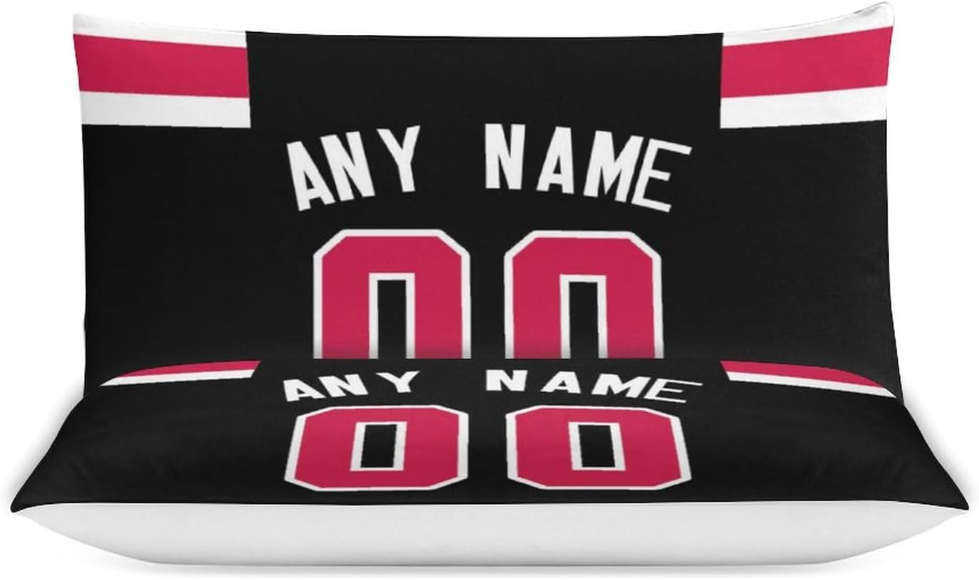 Custom Basketball Comforter Set,3 Piece(1 Comforter+2 Pillowcase)Comforter Set,Quilt Bedding Set for Basketball Fans,Personalized Name Number,Soft and Lightweight,Sports Basketball Bedroom Decor