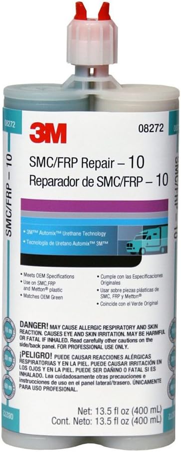 Amazon.com: 3M SMC/Fiberglass Repair Adhesive-1, 08270, Green, 400 mL ...