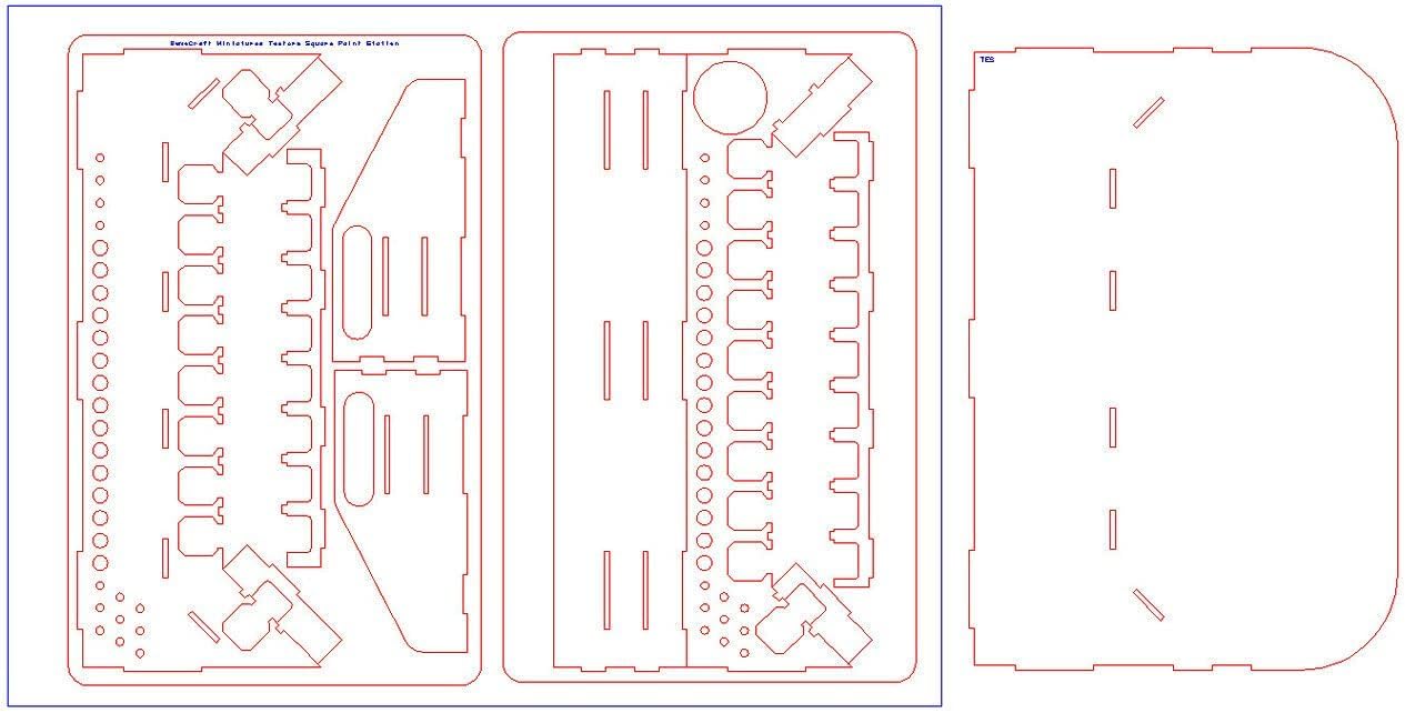 GameCraft Miniatures Painting Station - Testors Square