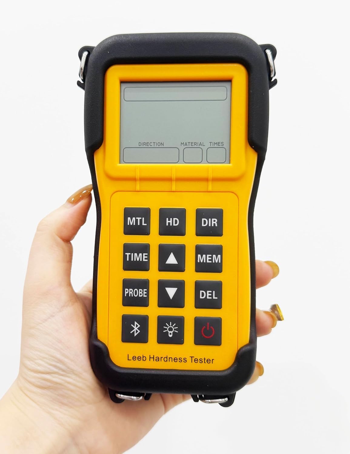 Leeb Hardness Test Equipment Leeb Rebound Hardness Tester with D Type Impact Device Test Block Free Software 200~960HLD for Steel,Iron,Cast Aluminum Alloy,Macht Metal,Copper-tin Alloy,Brass