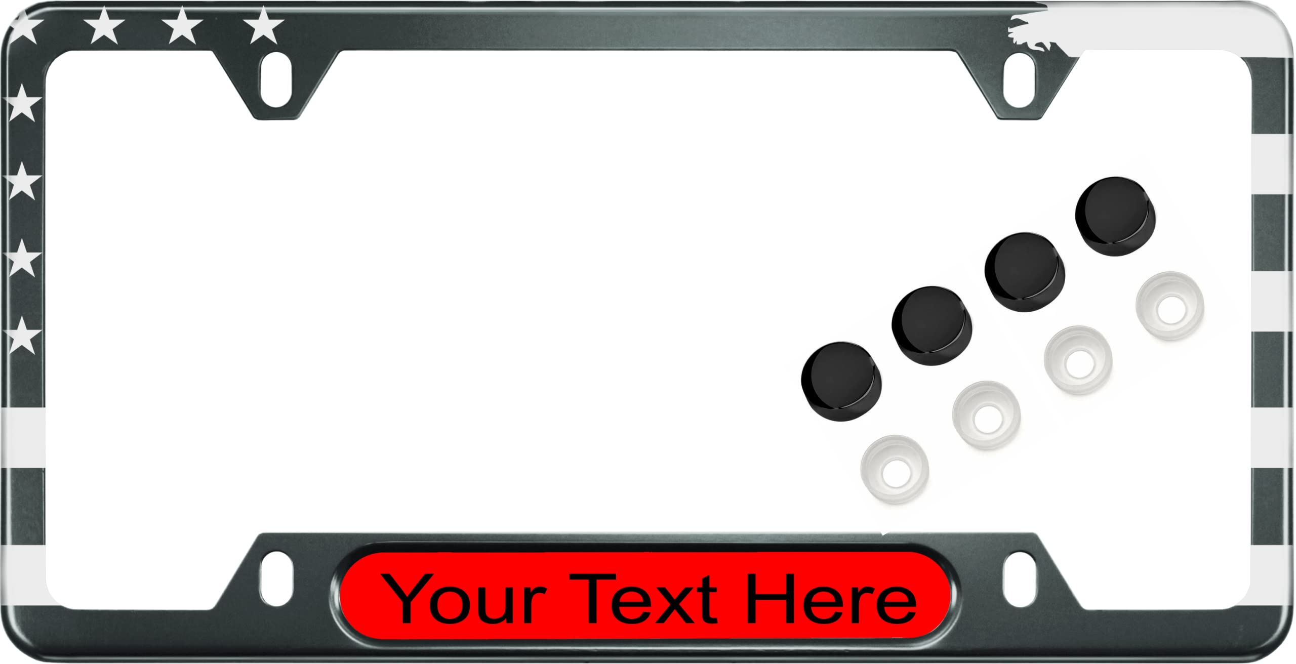 USA Patriotic | American Flag Custom Personalized Anodized Aluminum Thin Top | - Picture 86 of 133