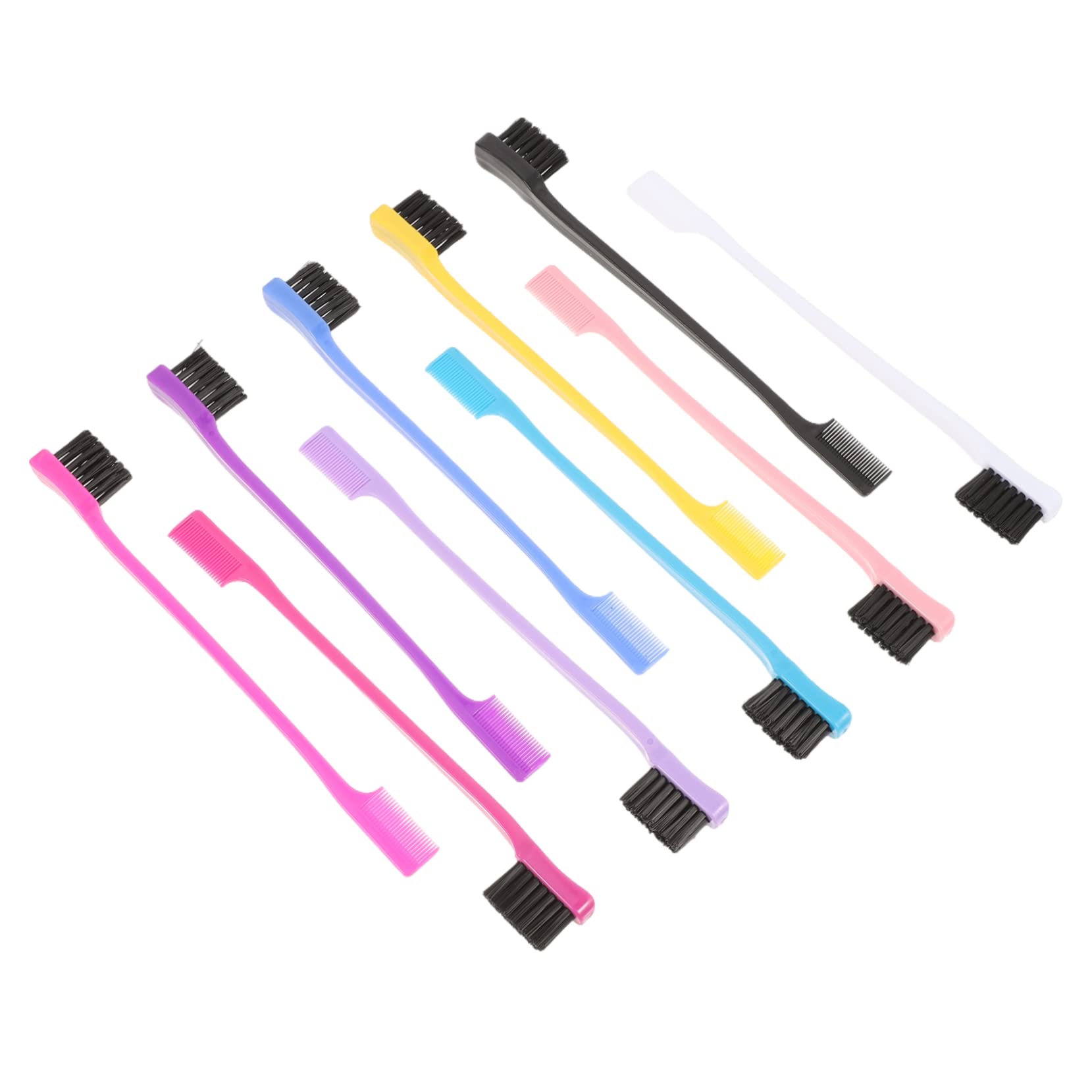 Outanaya 10-piece Multi-functional Brow Brush Set Eyebrow Comb Brush Hairline Safe Material Present for Friends Family