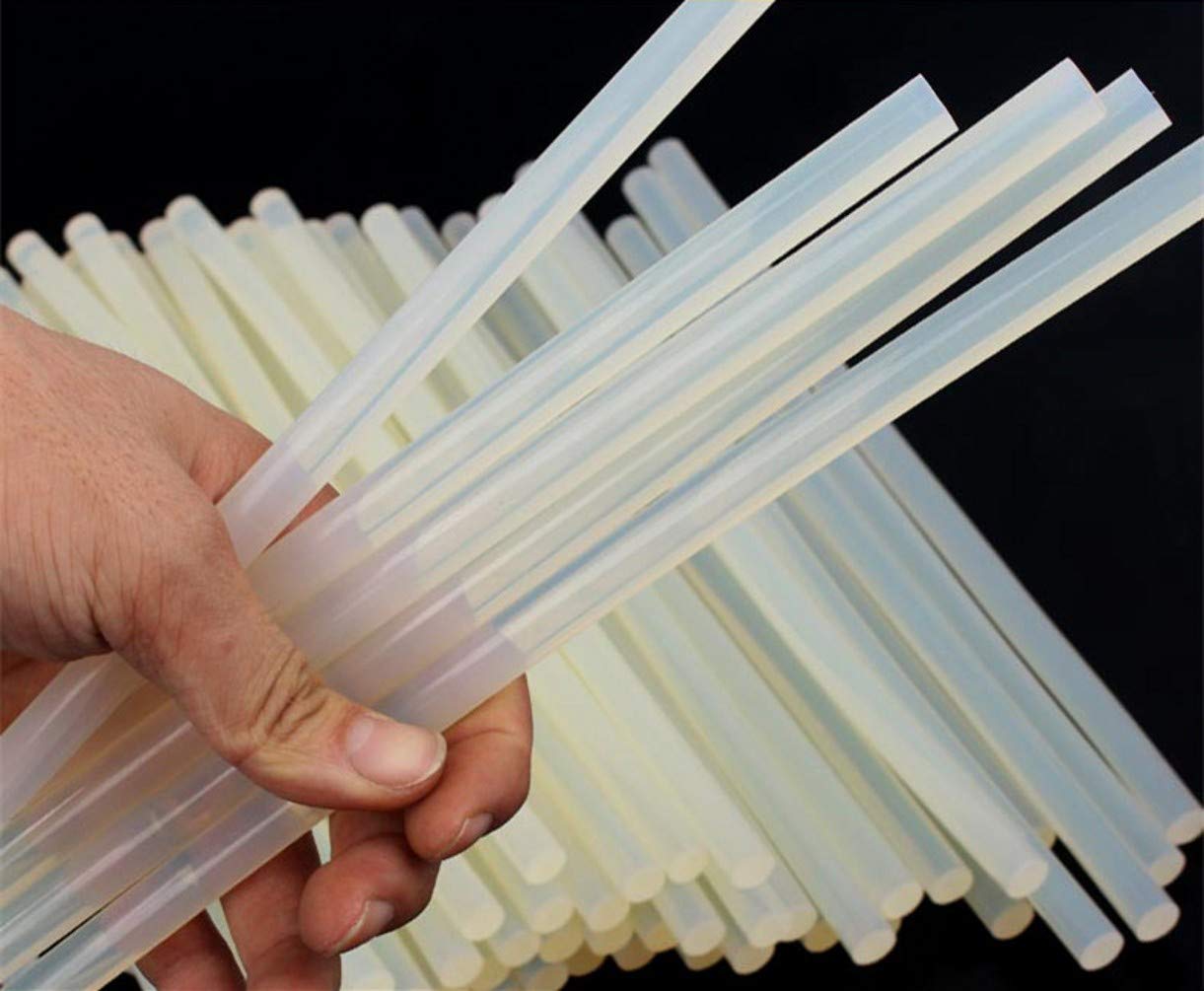 ZHONGJIUYUAN 20 Pieces 7mm x 200mm Hot Melt Glue Sticks for Electric Glue Gun Craft Album Repair Tools for Alloy Accessories