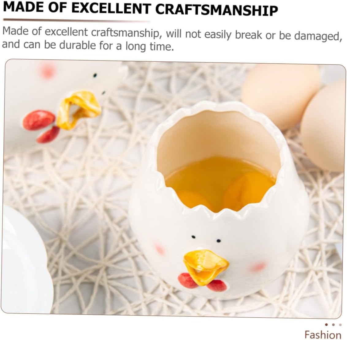 Alipis Egg Separator Chicken Cartoon Egg Yolk Separator Reusable Ceramic Kitchen Tool